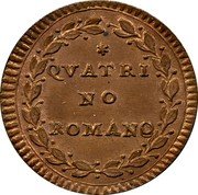 Italy Quattrino (Pius VI) KM# 1223 QVATRI NO ROMANO coin reverse Italy Quattrino (Pius VI) KM# 1223 QVATRI NO ROMANO coin reverse
