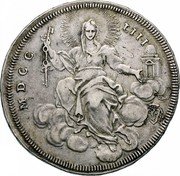 Italy Scudo Benedict XIV 1753 MDCCLIII-XIV KM# 1180 MDCC LIII coin reverse Italy Scudo Benedict XIV 1753 MDCCLIII-XIV KM# 1180 MDCC LIII coin reverse