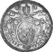 Italy Scudo Pius VI 1780 VI KM# 1216.2 PIVS SEXTVS PONT M A VI coin obverse Italy Scudo Pius VI 1780 VI KM# 1216.2 PIVS SEXTVS PONT M A VI coin obverse