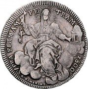 Italy Scudo Pius VII 1800 R I KM# 1248.1 SVPRA FIRMAM PE TRAM 1800 G.HAMERANI coin reverse Italy Scudo Pius VII 1800 R I KM# 1248.1 SVPRA FIRMAM PE TRAM 1800 G.HAMERANI coin reverse