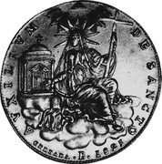 Italy Scudo Leo XII 1825 R II KM# 1297.2 AVXILIVM DE SANCTO 1825 coin reverse Italy Scudo Leo XII 1825 R II KM# 1297.2 AVXILIVM DE SANCTO 1825 coin reverse
