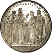 Italy Scudo Gregorio XVI 1833 R III KM# 1315.2 LVMEN AD REVELATIONEM GENTIVM ROMA coin reverse Italy Scudo Gregorio XVI 1833 R III KM# 1315.2 LVMEN AD REVELATIONEM GENTIVM ROMA coin reverse