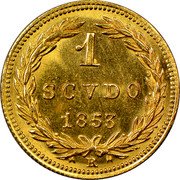 Italy Scudo Pius IX 1853 R VIII KM# 1358 1 SCVDO 1853 coin reverse Italy Scudo Pius IX 1853 R VIII KM# 1358 1 SCVDO 1853 coin reverse