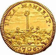 Italy Scudo D'oro Clement XI 1706 1706-VI KM# 687 FIXA MANEBIT 1706 coin reverse Italy Scudo D'oro Clement XI 1706 1706-VI KM# 687 FIXA MANEBIT 1706 coin reverse