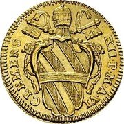 Italy Scudo D'oro Clement XII 1735 1735-VI KM# 868 CLEMENS XII P M A VI coin obverse Italy Scudo D'oro Clement XII 1735 1735-VI KM# 868 CLEMENS XII P M A VI coin obverse