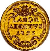 Italy Scudo D'oro Clement XII 1735 1735-VI KM# 869 LABOR ADDITVS 1735 coin reverse Italy Scudo D'oro Clement XII 1735 1735-VI KM# 869 LABOR ADDITVS 1735 coin reverse