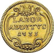 Italy Scudo D'oro Clement XII 1735 1735-VI KM# 868 LABOR ADDITVS 1735 coin reverse Italy Scudo D'oro Clement XII 1735 1735-VI KM# 868 LABOR ADDITVS 1735 coin reverse