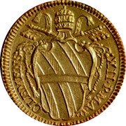 Italy Scudo D'oro Clement XII 1734 1734-V KM# 854 CLEMENS XII P M A V coin obverse Italy Scudo D'oro Clement XII 1734 1734-V KM# 854 CLEMENS XII P M A V coin obverse