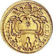 Italy Scudo D'oro (Clement XI) KM# 666 CLEM XI PON M A II coin obverse Italy Scudo D'oro (Clement XI) KM# 666 CLEM XI PON M A II coin obverse