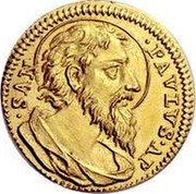 Italy Scudo D'oro (Clement XI) KM# 666 SAN PAVLVS AP coin reverse Italy Scudo D'oro (Clement XI) KM# 666 SAN PAVLVS AP coin reverse