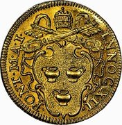 Italy Scudo D'oro Innocent XII ND (1691) I KM# A544 INNOC XII PONT M A I coin obverse Italy Scudo D'oro Innocent XII ND (1691) I KM# A544 INNOC XII PONT M A I coin obverse
