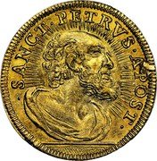 Italy Scudo D'oro Innocent XII ND (1691) I KM# A544 SANCT PETRVS APOST coin reverse Italy Scudo D'oro Innocent XII ND (1691) I KM# A544 SANCT PETRVS APOST coin reverse