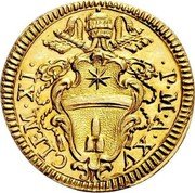 Italy Scudo D'oro Clement XI ND (1715) XV KM# 764 CLEM XI P M A XV coin obverse Italy Scudo D'oro Clement XI ND (1715) XV KM# 764 CLEM XI P M A XV coin obverse