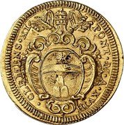 Italy Scudo D'oro Clemente XI ND (1718) XVIII KM# 771 CLEMENS XI PONT M A XVIII coin obverse Italy Scudo D'oro Clemente XI ND (1718) XVIII KM# 771 CLEMENS XI PONT M A XVIII coin obverse