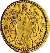 Italy Scudo D'oro Clement XI ND (1720) XX KM# 775 CLEM. XI. P .M. A. XX coin obverse Italy Scudo D'oro Clement XI ND (1720) XX KM# 775 CLEM. XI. P .M. A. XX coin obverse