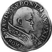 Italy Testone Paul V 1616 ND(1616)-XII KM# 79 PAVLVS V PONT MAX A XII ROMA coin obverse Italy Testone Paul V 1616 ND(1616)-XII KM# 79 PAVLVS V PONT MAX A XII ROMA coin obverse