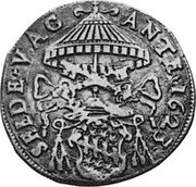 Italy Testone Sede Vacante 1623 KM# 115 SEDE VAC ANTE 1623 coin obverse Italy Testone Sede Vacante 1623 KM# 115 SEDE VAC ANTE 1623 coin obverse