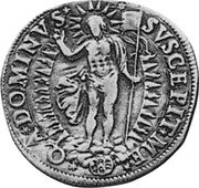 Italy Testone Sede Vacante 1623 KM# 115 QA DOMINVS SVSCEPIT ME coin reverse Italy Testone Sede Vacante 1623 KM# 115 QA DOMINVS SVSCEPIT ME coin reverse