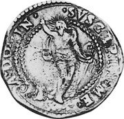 Italy Testone 1623 KM# 114 Papacy Standard Coinage A DO ..IN SVSCIP...ME coin reverse Italy Testone 1623 KM# 114 Papacy Standard Coinage A DO ..IN SVSCIP...ME coin reverse
