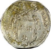 Italy Testone Urban VIII 1625 II KM# 146 VRBANVS VIII PON MAX II coin obverse Italy Testone Urban VIII 1625 II KM# 146 VRBANVS VIII PON MAX II coin obverse