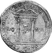 Italy Testone Urban VIII 1625 II KM# 147 QVI INGREDITV SINE MACVL RO MA 16 25 coin reverse Italy Testone Urban VIII 1625 II KM# 147 QVI INGREDITV SINE MACVL RO MA 16 25 coin reverse