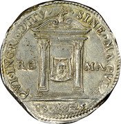 Italy Testone Urban VIII 1625 II KM# 146 QVI INGREDITV SINE MACVL RO MA 16 25 coin reverse Italy Testone Urban VIII 1625 II KM# 146 QVI INGREDITV SINE MACVL RO MA 16 25 coin reverse