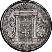Italy Testone Clemente X 1675 KM# 365 ET CLAVSO OSTIO ORAPAIREM TVVM 16 75 coin reverse Italy Testone Clemente X 1675 KM# 365 ET CLAVSO OSTIO ORAPAIREM TVVM 16 75 coin reverse
