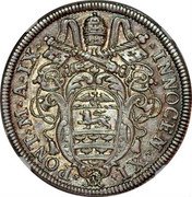 Italy Testone Innocent XI 1685 XI KM# 474 PONT M A IX INNOCEN XI coin obverse Italy Testone Innocent XI 1685 XI KM# 474 PONT M A IX INNOCEN XI coin obverse