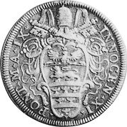 Italy Testone Innocent XI 1685 XI KM# 473 INNOCEN XI PONT M A IX coin obverse Italy Testone Innocent XI 1685 XI KM# 473 INNOCEN XI PONT M A IX coin obverse