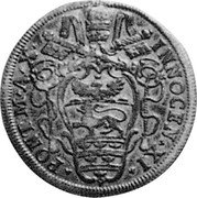 Italy Testone Innocent XI 1686 X KM# 494 INNOCEN XI PONT MA X coin obverse Italy Testone Innocent XI 1686 X KM# 494 INNOCEN XI PONT MA X coin obverse