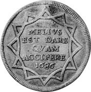 Italy Testone Innocent XI 1686 X KM# 494 MELIVS EST DARE QVAM ACCIPERE 1686 coin reverse Italy Testone Innocent XI 1686 X KM# 494 MELIVS EST DARE QVAM ACCIPERE 1686 coin reverse