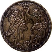 Italy Testone Alexander VIII 1689 I KM# 505 16 89 coin reverse Italy Testone Alexander VIII 1689 I KM# 505 16 89 coin reverse