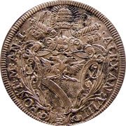 Italy Testone Alexander VIII 1690 KM# 522 PONT M AN I ALEXAN VIII coin obverse Italy Testone Alexander VIII 1690 KM# 522 PONT M AN I ALEXAN VIII coin obverse