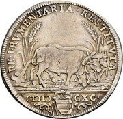 Italy Testone Alexander VIII 1690 MDCXC (1690)-I KM# 524 RE FRVMENTARIA RESTITVTA CICIC CXC coin reverse Italy Testone Alexander VIII 1690 MDCXC (1690)-I KM# 524 RE FRVMENTARIA RESTITVTA CICIC CXC coin reverse