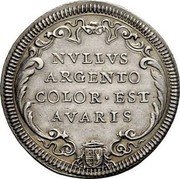 Italy Testone Innocent XIII 1721 ND(1721)-I KM# 783 NVLLVS ARGENTO COLOR EST AVARIS coin reverse Italy Testone Innocent XIII 1721 ND(1721)-I KM# 783 NVLLVS ARGENTO COLOR EST AVARIS coin reverse