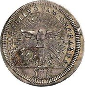 Italy Testone Annibale Albani Sede Vacante 1724 MDCCXXIV KM# 799 NON VOS RELINQVAM ORPHANOS coin reverse Italy Testone Annibale Albani Sede Vacante 1724 MDCCXXIV KM# 799 NON VOS RELINQVAM ORPHANOS coin reverse