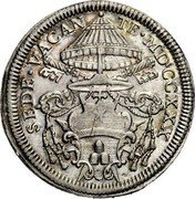 Italy Testone Annibale Albani Sede Vacante 1730 KM# 838 SEDE VACAN TE MDCCXXX coin obverse Italy Testone Annibale Albani Sede Vacante 1730 KM# 838 SEDE VACAN TE MDCCXXX coin obverse