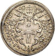 Italy Testone Clement XI ND (1708) VIII KM# 708 CLEMENS XI P M AN VIII coin obverse Italy Testone Clement XI ND (1708) VIII KM# 708 CLEMENS XI P M AN VIII coin obverse