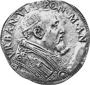 Italy Testone (Urban VIII) KM# 174 VRBAN VI PON M AN coin obverse Italy Testone (Urban VIII) KM# 174 VRBAN VI PON M AN coin obverse