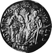 Italy Testone (Urban VIII) KM# 116 S PETRVS S PAVLVS RO MA coin reverse Italy Testone (Urban VIII) KM# 116 S PETRVS S PAVLVS RO MA coin reverse