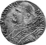 Italy Testone Paul V ND (1612) ND(1612)-VIII KM# 69 PAVLVS V P M coin obverse Italy Testone Paul V ND (1612) ND(1612)-VIII KM# 69 PAVLVS V P M coin obverse