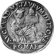 Italy Testone Urbano VIII ND (1631) VIII KM# 173 ROMAE AVCTA AD METAVRVMDITIONE coin reverse Italy Testone Urbano VIII ND (1631) VIII KM# 173 ROMAE AVCTA AD METAVRVMDITIONE coin reverse