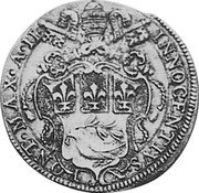 Italy Testone Innocent X ND (1645) II KM# 238 INNOCENTIVS X PONT MAX A II coin obverse Italy Testone Innocent X ND (1645) II KM# 238 INNOCENTIVS X PONT MAX A II coin obverse