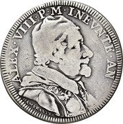 Italy Testone Alexander VIII ND (1690) II KM# A523 ALEX VIII P M INEVNTE AN II coin obverse Italy Testone Alexander VIII ND (1690) II KM# A523 ALEX VIII P M INEVNTE AN II coin obverse