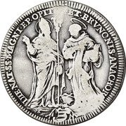 Italy Testone Alexander VIII ND (1690) II KM# A523 DIE NAT SS MAGNI EP OPITER F BRVNONIS ANACHOR coin reverse Italy Testone Alexander VIII ND (1690) II KM# A523 DIE NAT SS MAGNI EP OPITER F BRVNONIS ANACHOR coin reverse