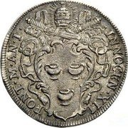 Italy Testone Innocent XII ND (1691) I KM# 540 INNOCEN XII PONT M AN I coin obverse Italy Testone Innocent XII ND (1691) I KM# 540 INNOCEN XII PONT M AN I coin obverse