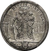 Italy Testone Clement XI ND (1707) ND(1707)-VI KM# 697 DIGNIS VICTORIAM coin reverse Italy Testone Clement XI ND (1707) ND(1707)-VI KM# 697 DIGNIS VICTORIAM coin reverse