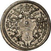 Italy Testone Clement XI ND (1708) VII KM# 707 CLEMENS XI P M ANN VII coin obverse Italy Testone Clement XI ND (1708) VII KM# 707 CLEMENS XI P M ANN VII coin obverse