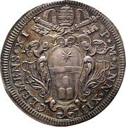 Italy Testone Clement XI ND (1713) XIII KM# 741 CLEMENS XI P M ANN XIII coin obverse Italy Testone Clement XI ND (1713) XIII KM# 741 CLEMENS XI P M ANN XIII coin obverse