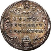 Italy Testone Clement XI ND (1713) XIII KM# 741 MVLTOS PERDIDIT ARGENTVM coin reverse Italy Testone Clement XI ND (1713) XIII KM# 741 MVLTOS PERDIDIT ARGENTVM coin reverse
